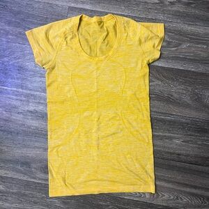 Lululemon Yellow Swiftly Tech Crew Short Sleeve Shirt